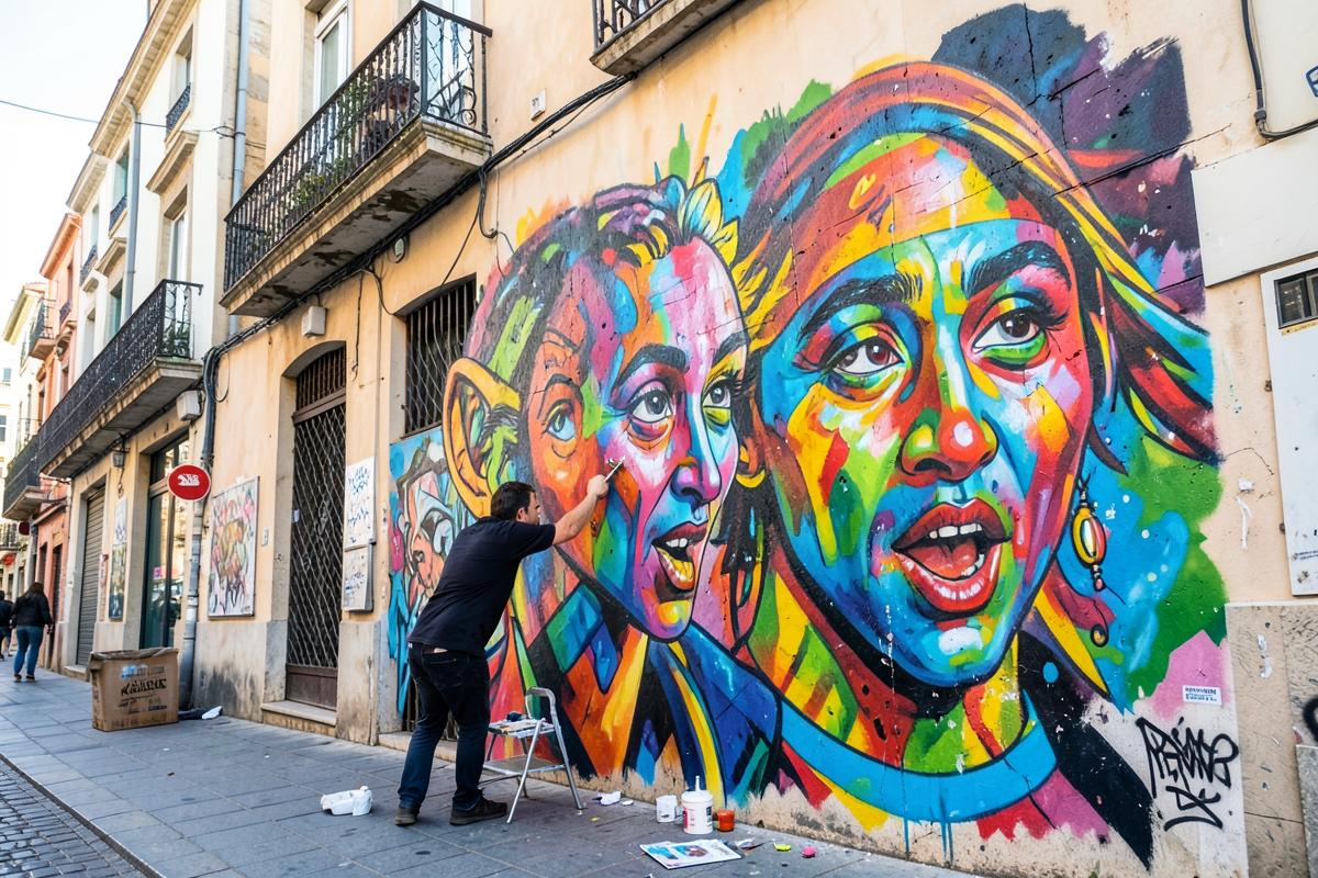 La fresque géante qui a changé la vie d'un quartier